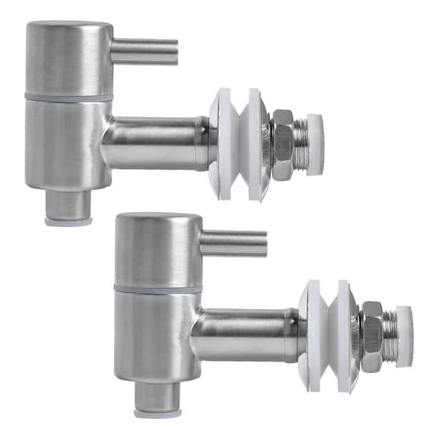 Single Handle Beverage Faucet with Stainless Steel Lever Pour Spout Easy Install in Polished Silver Finish