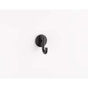 Trinsic Single J-Hook Robe/Towel Hook in Matte Black