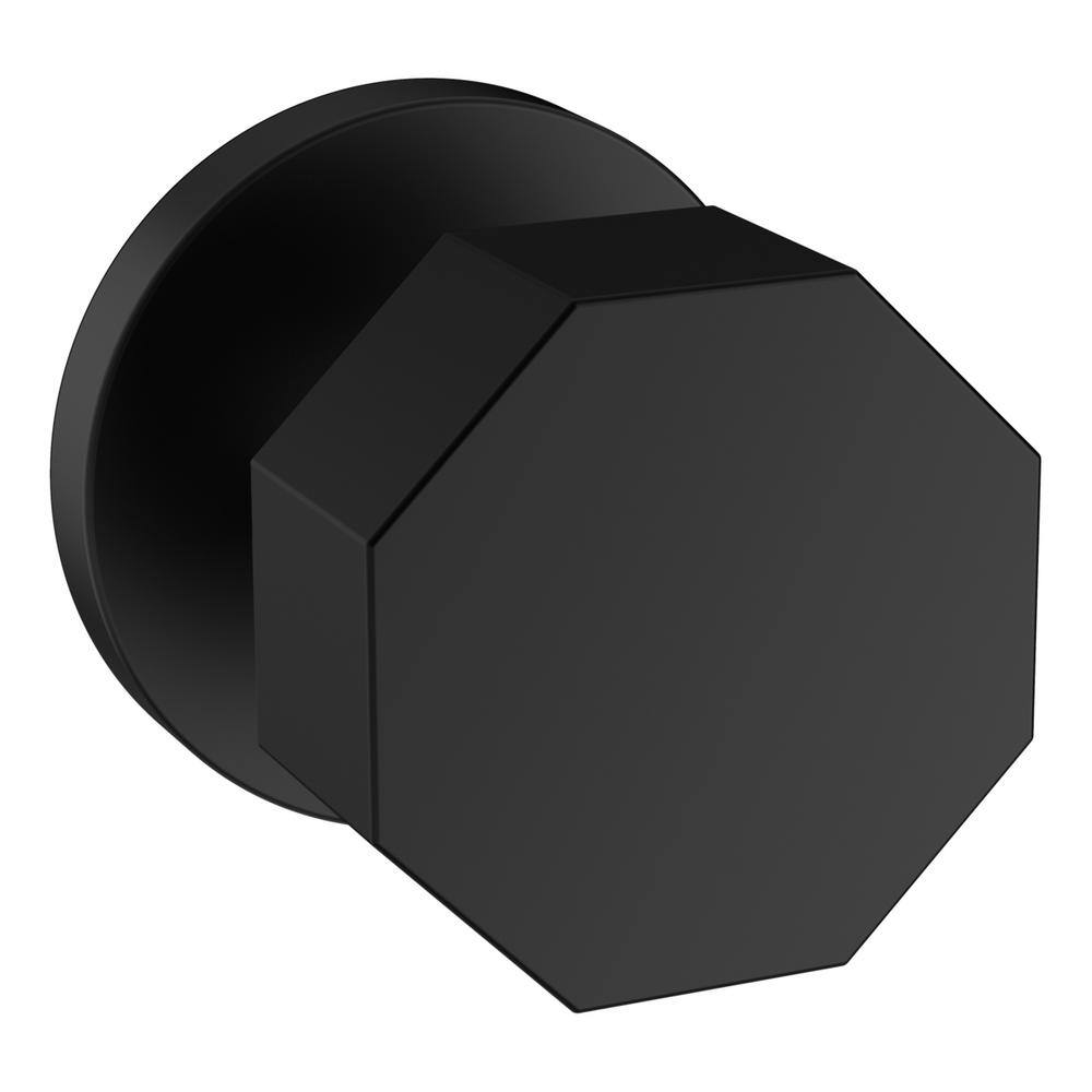 Baldwin Passage 5073 Satin Black Hall/Closet Door Knob with 5046 Rose 5073.190.PASS The Home Depot
