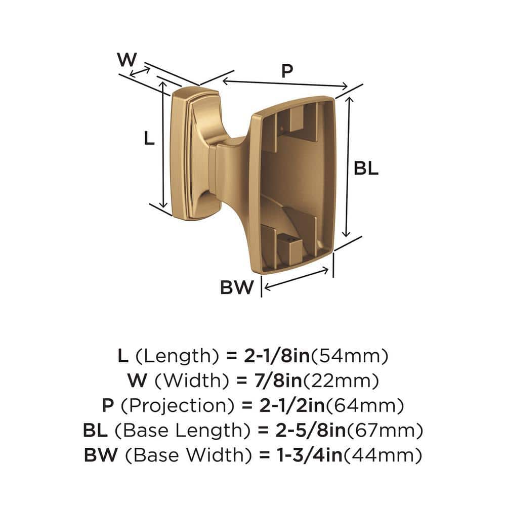Champagne Bronze Single Prong Robe Hook