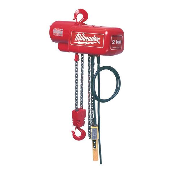 Milwaukee 1 Ton 10 ft. Electric Chain Hoist