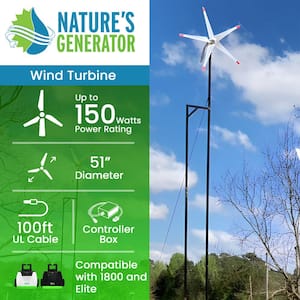 400-Watt Wind Turbine for Systems