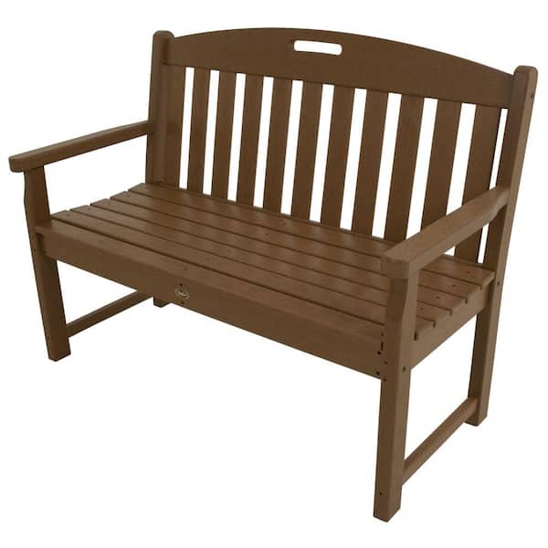 Trex Outdoor Furniture Yacht Club 48 in. Tree House Plastic Patio Bench