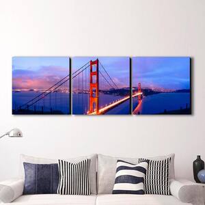 16 in. x 48 in. "Golden Gate Bridge" Printed Wall Art