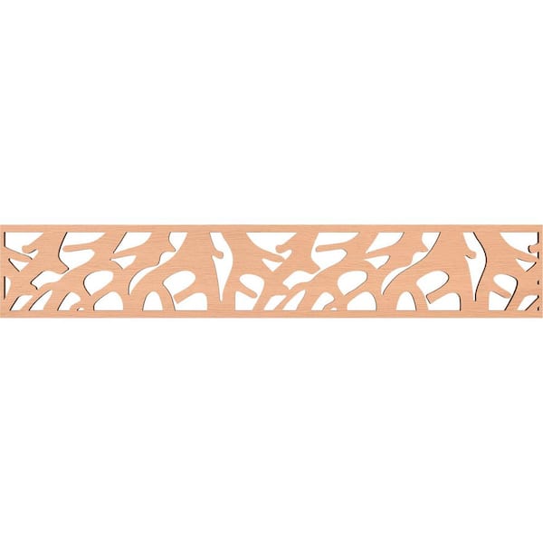 Ekena Millwork Manton Fretwork 0.375 in. D x 46.625 in. W x 8 in. L Alder Wood Panel Moulding