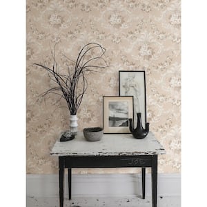 This Old Hudson Blush Rose Damask Wallpaper