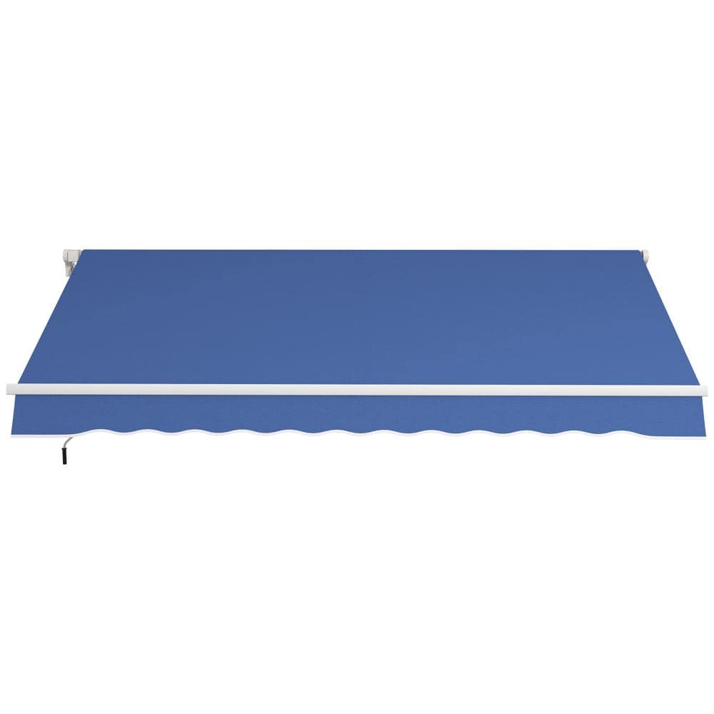 12 ft. W x 10 ft. D Manual Retractable Awning Outdoor Sunshade Shelter with Adjustable & Versatile Design price history on PriceWatchPro