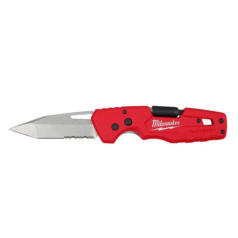 Milwaukee FASTBACK 5- in-1 Folding Knife with 3 in. Blade