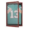 Carnegy Avenue Banks Mahogany Display Case with Solid Pine Wood Frame, UV Treated Acrylic Window, Velvet Backing Board CGA-HMD-527504-MA-HD