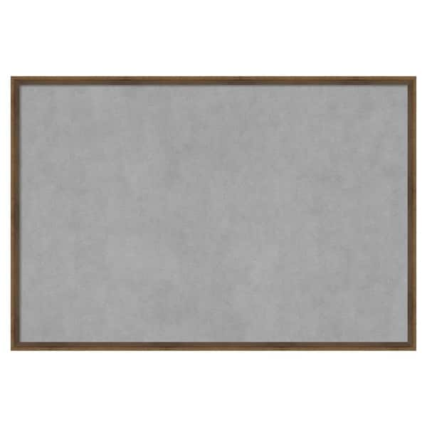 Amanti Art Lucie Light Bronze 37 in. x 25 in. Magnetic Board, Memo Board