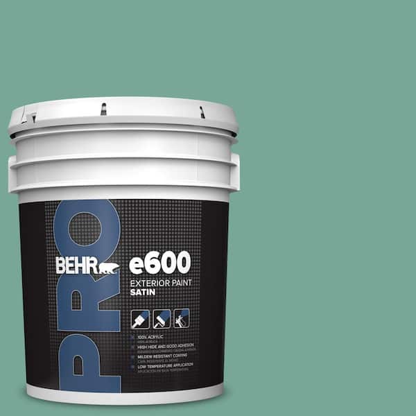 BEHR PRO 5 gal. #MQ6-38 Patina Satin Exterior Paint