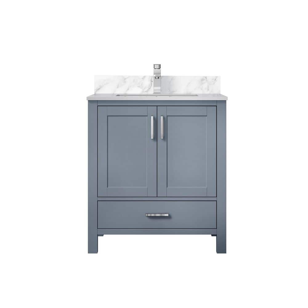 Jacques 30 in. W x 22 in. D Dark Grey Bath Vanity with Carrara Marble Top, and Faucet Set price history on PriceWatchPro