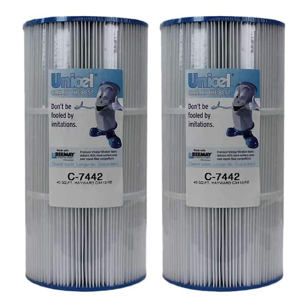 Unicel 7 in. Dia 40 sq. ft. Spa Replacement Pool Filter Cartridge (2-Pack)