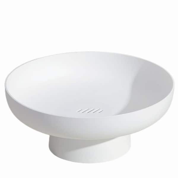 White Fruit Bowl Basket for Kitchen Countertops, Dining Tables, and Snack Storage