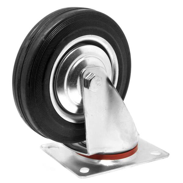 WEN 6 in. 330 lbs. Capacity Rubber RollerBearing Swivel