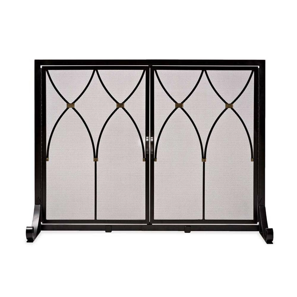 Plow & Hearth Small Winchester Fireplace Screen with Doors