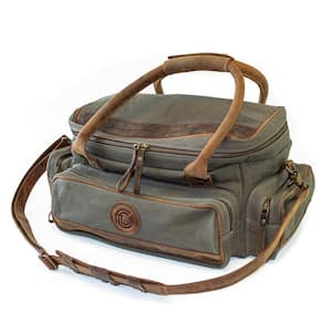 Canvas Zippered Field/Range Bag with Shoulder Strap