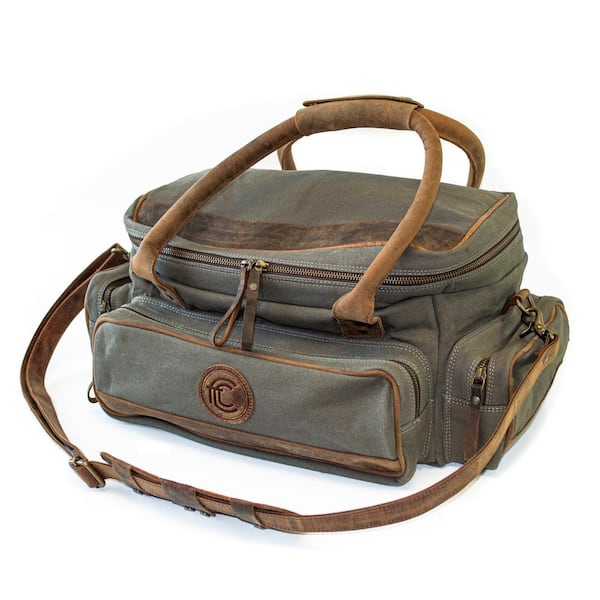 Unbranded Canvas Zippered Field/Range Bag with Shoulder Strap