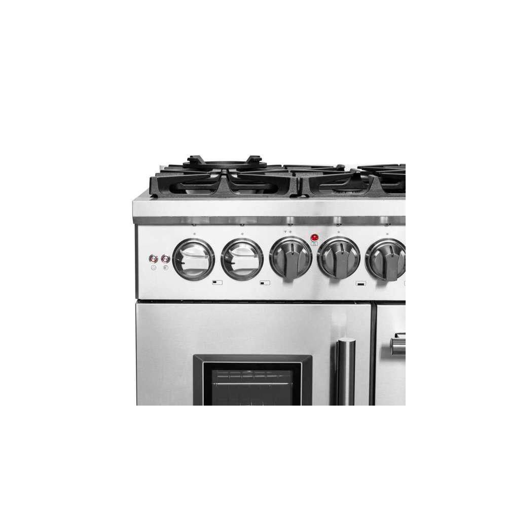 Massimo 48-inch Stainless Steel Dual Fuel Range with 8 Burners