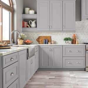 1 qt. #T15-6 Dreamscape Gray Semi-Gloss Enamel Interior/Exterior Cabinet, Door & Trim Paint