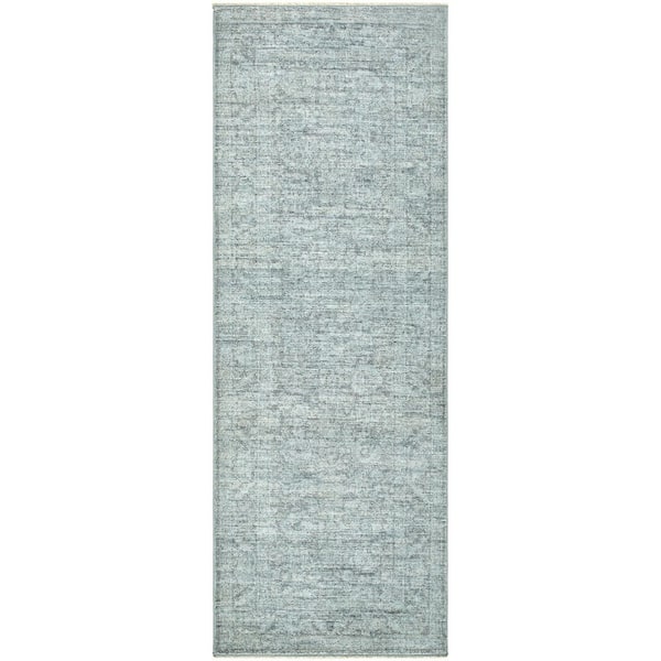 Slate 3 ft. x 9 ft. Galey Alix Maria Elena II Vintage Medallion Area Rug