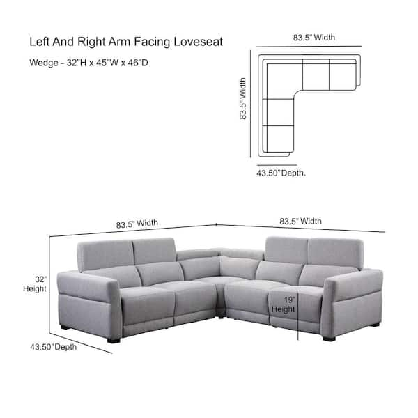 Steve Silver Isla Power Reclining Sectional