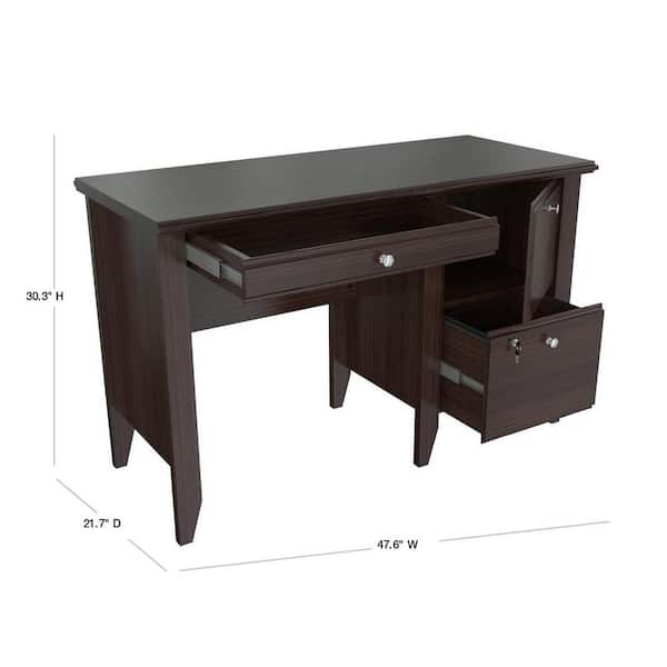 desk with lockable drawers