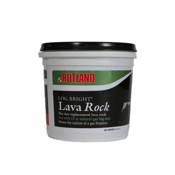Rutland 3 lbs. Log Bright Lava Rock Tub