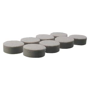 1 in. Beige Round Felt Heavy Duty Self-Leveling Adhesive Furniture Pads (8-Pack)