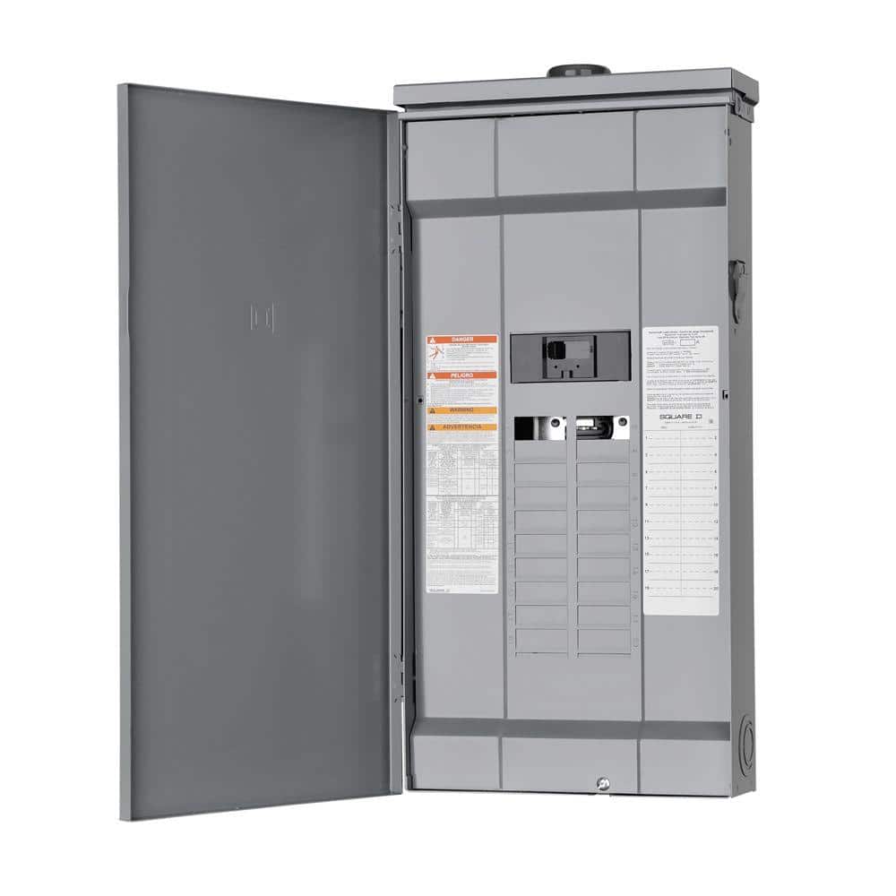 Square D Homeline 200 Amp 20-Space 40-Circuit Outdoor Main Breaker