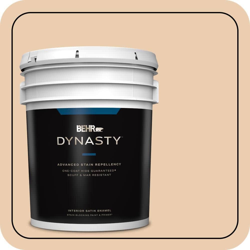 5 gal. #BXC-64 Shortbread Cookie Satin Enamel Interior Stain-Blocking Paint and Primer price history on PriceWatchPro