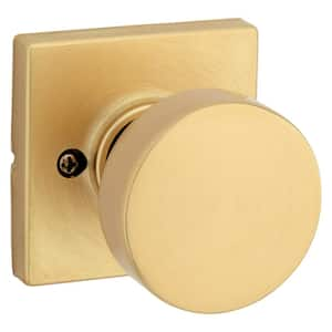 Pismo Satin Brass Square Half-Dummy Door Knob