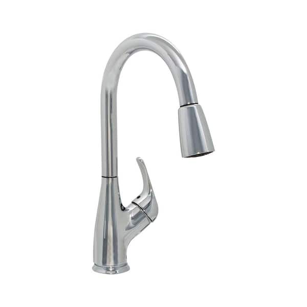 EZ-FLO Single-Handle Pull-Down Sprayer Kitchen Faucet in Chrome