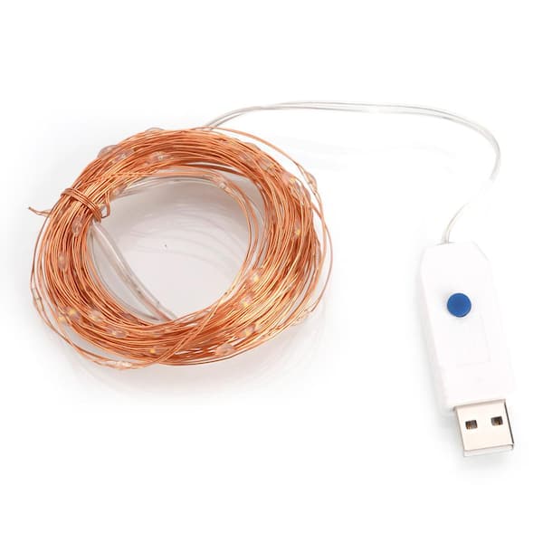 Karl home 32.8 ft. 100 LED Waterproof Warm White Light Christmas Decoration String Light
