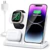 Etokfoks 3 in 1 Pink Wireless Charging Station Wireless Charger for iPhone/Android,  Smart Watch and Airpods MLPH005LT184 - The Home Depot