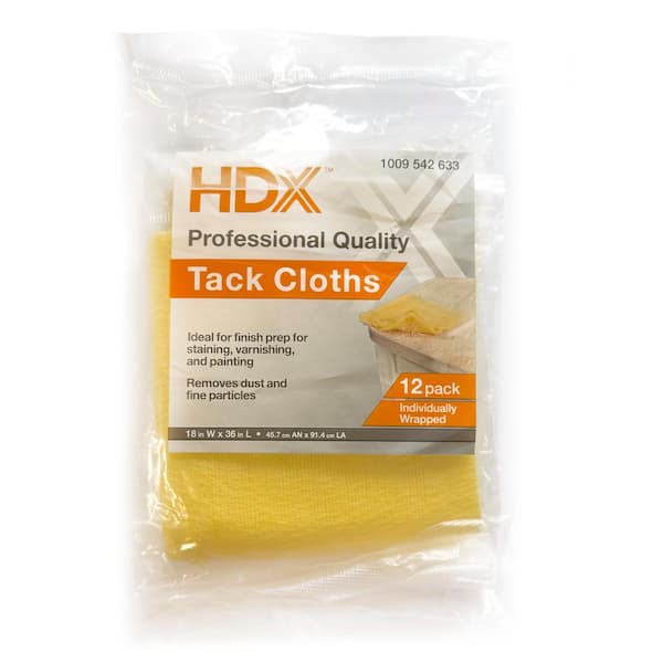 HDX 18 in. x 36 in. Tack Cloths (12-Pack)