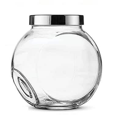 2-Piece Glass Candy Jar Cookie Jar Set