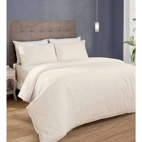 A1 Home Collections Organic Cotton, Cream Super King Bedding Sets