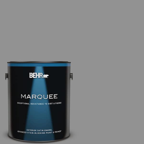 BEHR MARQUEE 1 gal. #N520-4 Cool Ashes Satin Enamel Exterior Paint & Primer