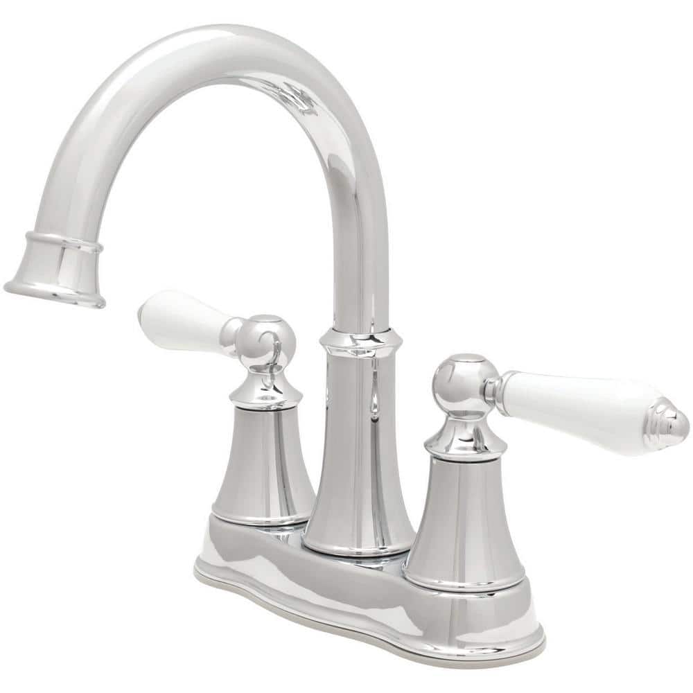 Polished Chrome Traditional 2-Handle Bathroom Faucet