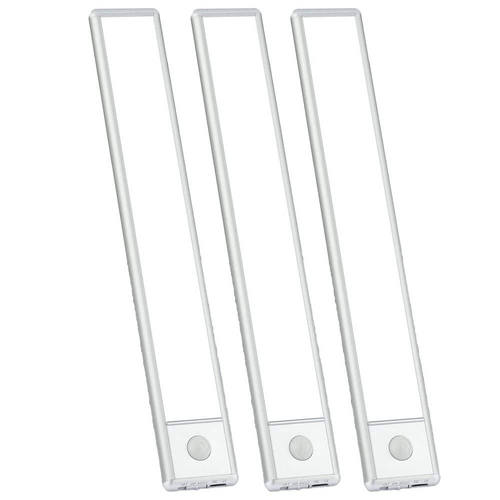 Cool White 51-LED Lamp Motion Sensor Under Cabinet Light, 12-inch Magnetic Rechargeable, 3-Pack price history on PriceWatchPro