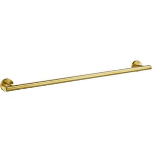 24 in. Wall Mounted, Towel Bar in Brushed Gold