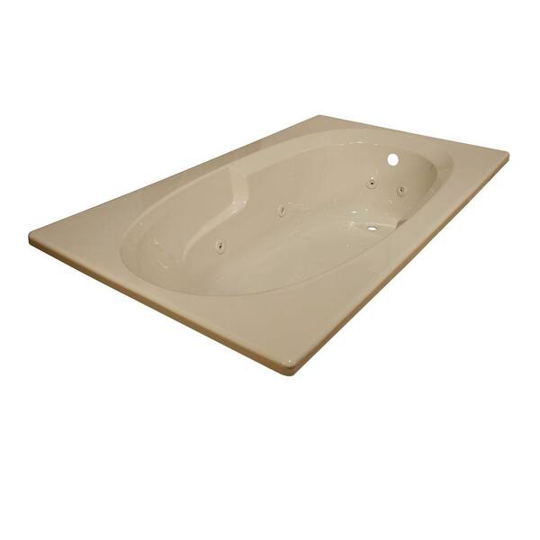 Lyons Industries Classic 6 ft. Whirlpool Tub in Almond