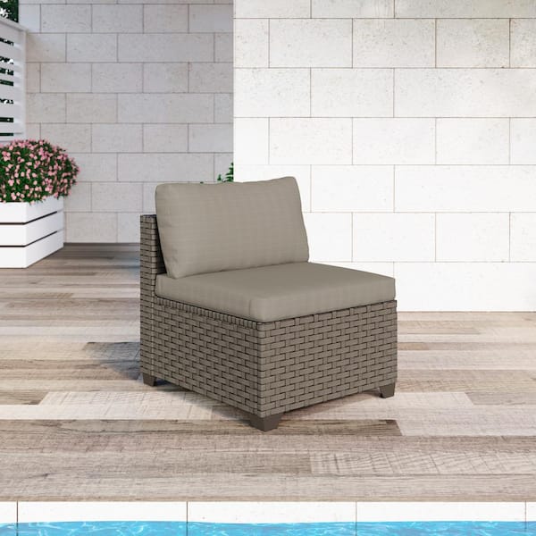 TK CLASSICS Keys Metal Outdoor Sectional with Hazel Cushions