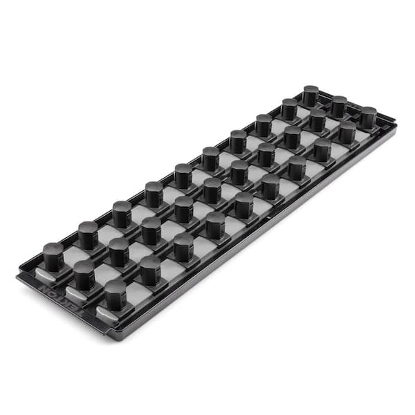 TEKTON 3/4 in. Drive 2-Rail Socket Organizer Set, Black (20