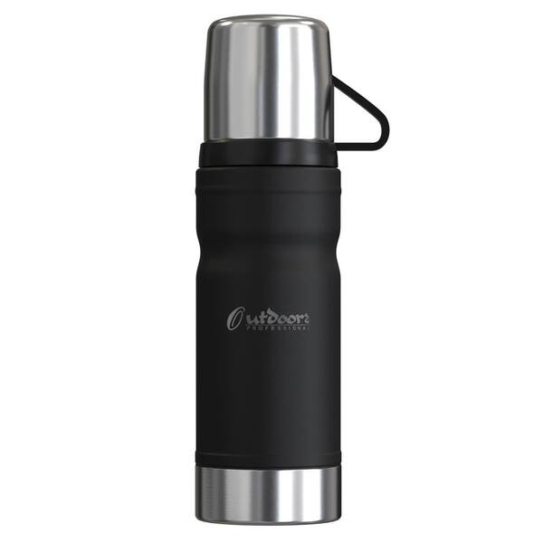 Outdoors PROFESSIONAL 25.3 oz. Black Stainless Steel Thermo Go Vacuum Thermos