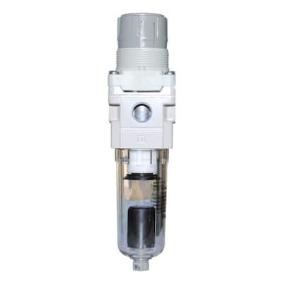 Air Compressor Air Regulator with 5 Micron Filter 3/8 NPT Automatic Drain