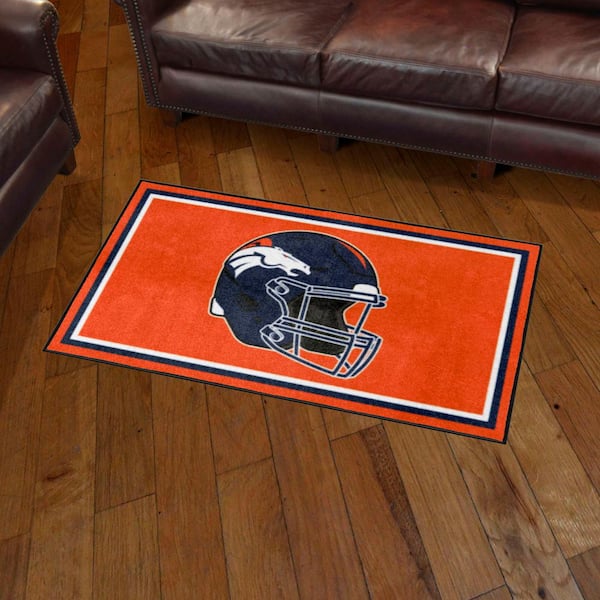 FANMATS Denver Broncos Orange 5 ft. x 8 ft. Plush Area Rug 36176 - The Home  Depot