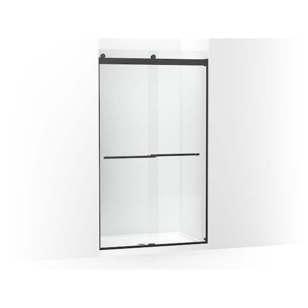 KOHLER Levity Plus 45-48 in. W x 82 in. H  Sliding Frameless Shower Door with 3/8 in. Thick Crystal Clear Glass
