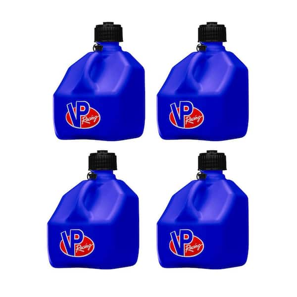 Unbranded 3 Gal. Square Heavy-Duty Racing Utility Jug in Blue (4-Pack)